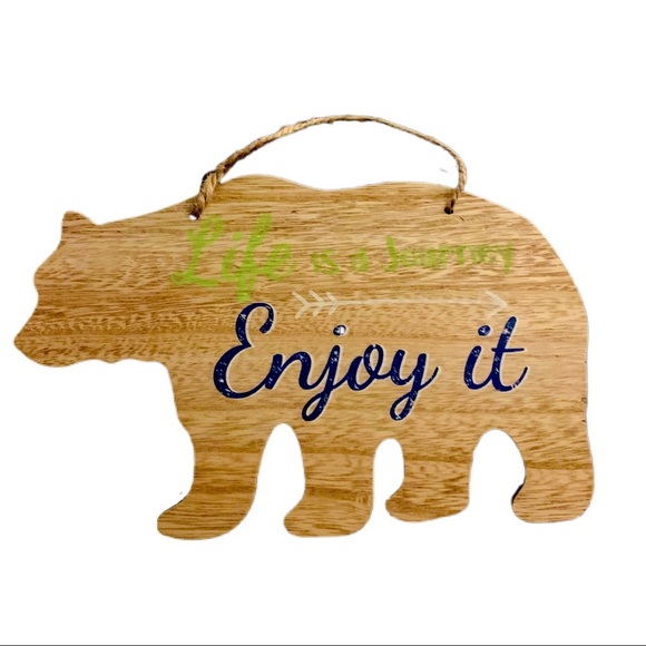 WALL DECOR “LIFE IS A JOURNEY, ENJOY IT” NWT - Picture 4 of 5